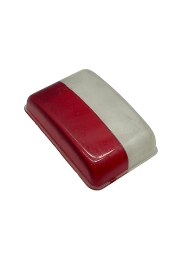 Tır Dorse Yan Sallama Lamba Camı Geniş Tip Kırmızı-beyaz 79 52 Mm