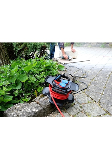 Brennenstuhl Rubber Gum Serisi Ip44 Lisanslı 10 Metre Uzatmaya Sahip H07rn-f 3g1.5 Makaralı Kablo