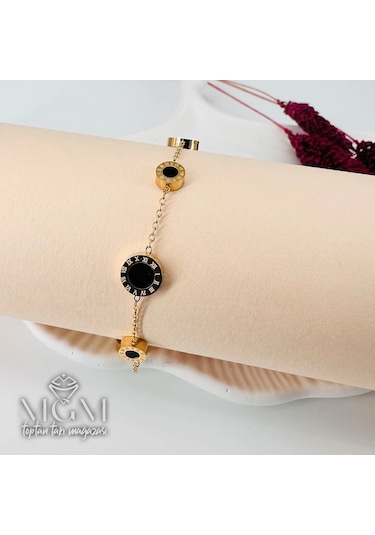 Gold Çelik Bileklikler 16+5 Cm Uzatma Payı - Kbl0165 Çok Renkli