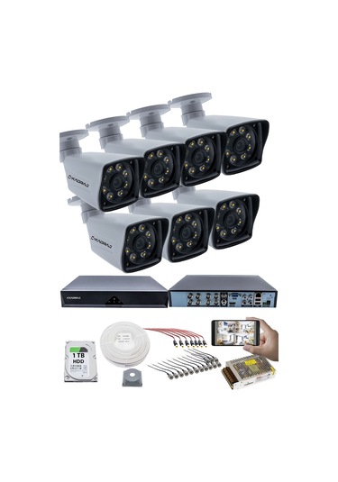 7'lı Güvenlik Kamerası Seti - 5mp Sony Seculens Kdj-7s-8w-kk-p