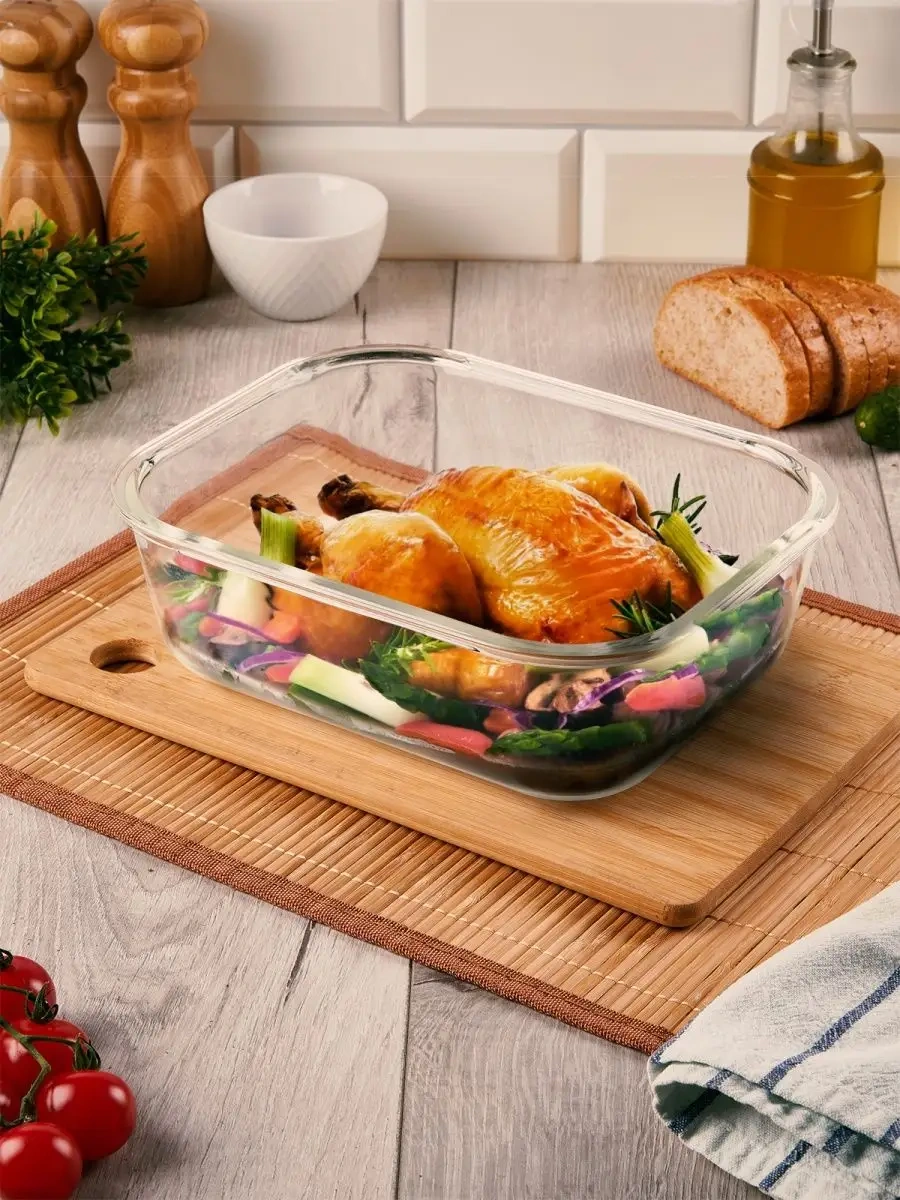 Eley Cam Gıda Saklama Kabı 2,3 L 147645881 Beyaz