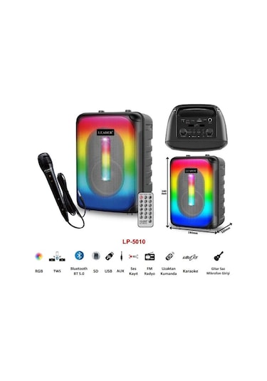 Leader LP-5010 Taşınabilir Ses Sistemi