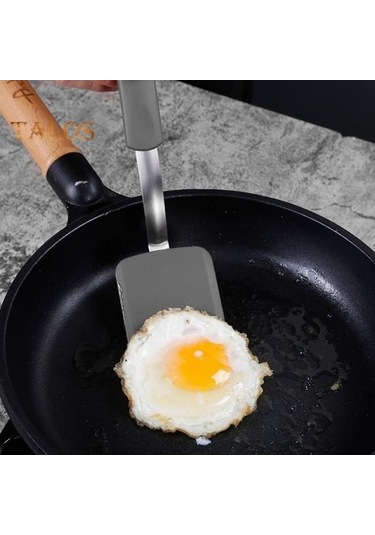 Mavi Silikon Çerez Spatula Turner Mini Brownie Spatula Isıya Dayanıklı Çizilmez Küçük Silikon Spatula Yapışmaz Tencere Flipper Pişirme Gereçleri