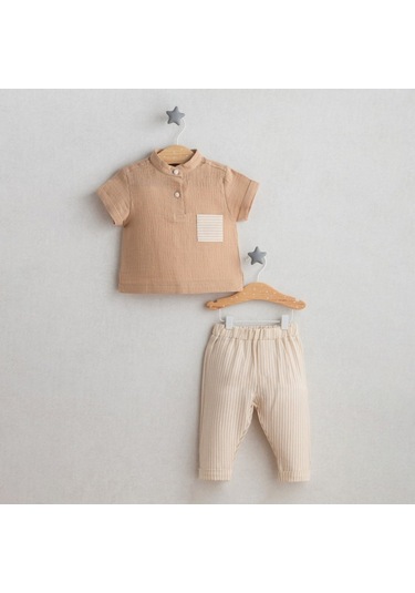 Tongs Baby Hello Summer 2'li Takım 5540 Kahverengi