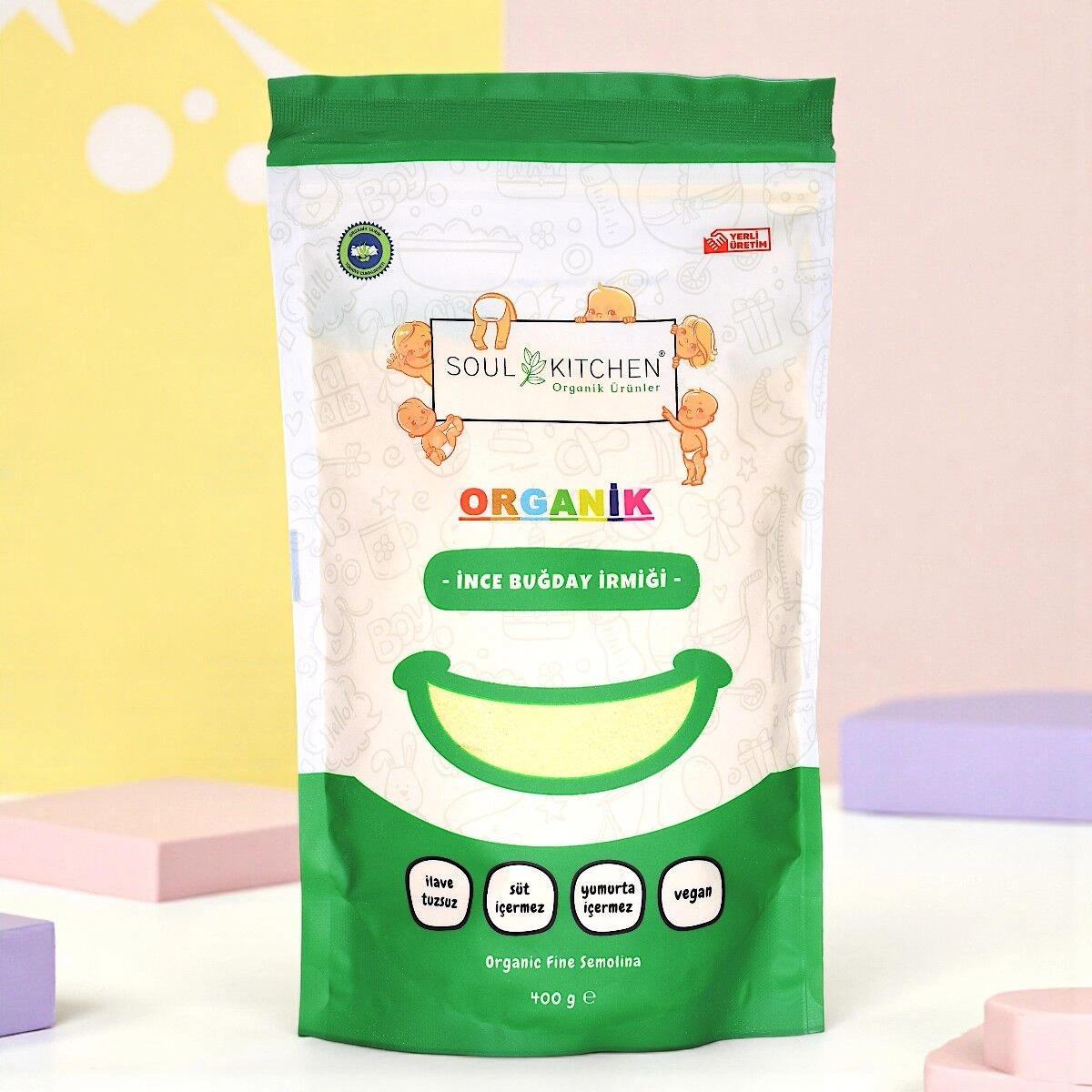 Soul Kitchen Organik İnce Buğday İrmiği Bebek İrmiği 400 G