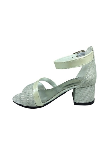 Ortopedikal 1506 (Plm) Kız Çocuk Abiye Simli Topuklu Ayakkabı (538184969) Platin