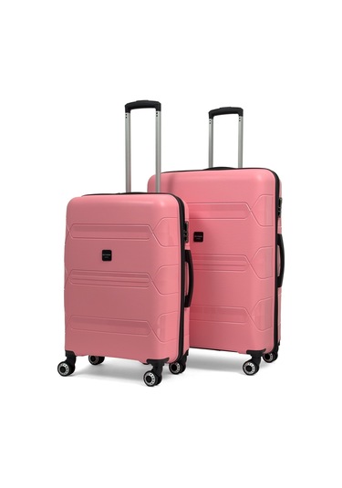 Lucas Polipropilen Kırılmaz Valiz, Orta Boy&büyük Boy Pembe