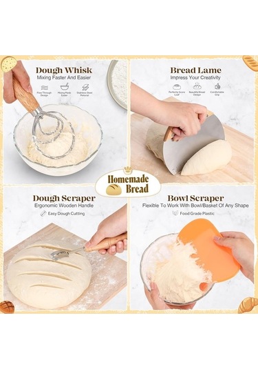 Maoyaya Hamur Mayası, Ekmek Pişirme Malzemeleri, Maya Sepeti, Prova Sepeti, Ekmek Yapım Kiti, Fırıncı Hediye Anne Kadın ham