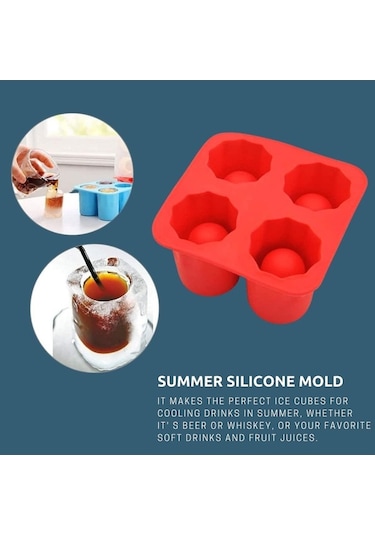 Wondernest Tepsileri Silikon Küpü Küpü Jialan Dev Buz Buz Adet 4 2 Xi Çok Renkli