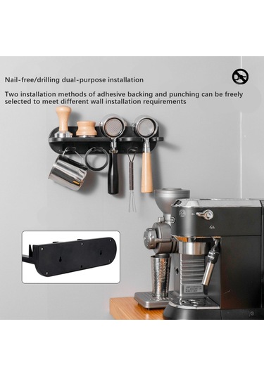 Suntek Kahve Portafilter Rafı Kafe Oteller Için Sağlam 51mm