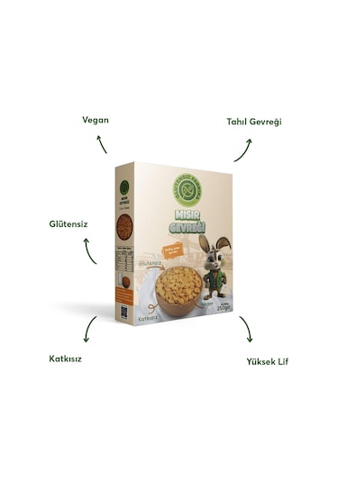Glutensiz Fabrika Glutensiz Yerli Mısır Gevreği Cornflakes 250 G