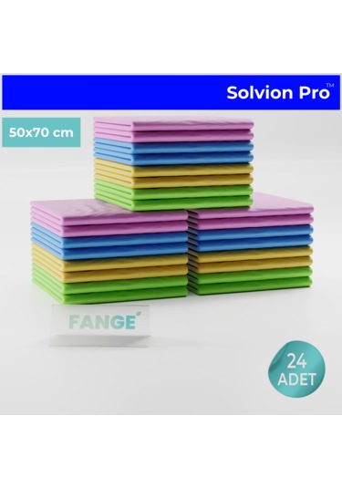 24 Adet Fange Solvion Pro Temizlik Bezi, Büyük Boy 50 X 70, Yeni