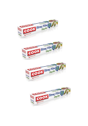 Cook Streç Film 30Cmx10Mt 4 Paket