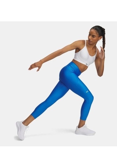 Under Armour Tech Yüksek Bel Bilekte Kadın Tayt 1365335-402 Mavi