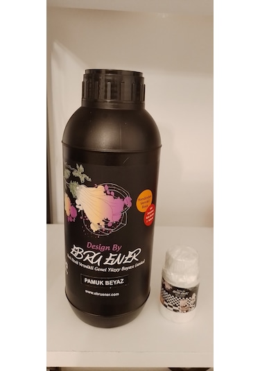 Ebru Ener Anka Boya Pamuk Beyaz 1000 Gr. + Katkı Maddesi 30 Gr.