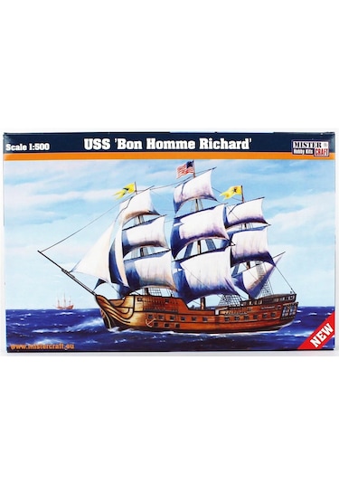 Mistercraft D165 1/500 Uss Bon Homme Richard Yelkenli Gemisi Plastik Model Kiti