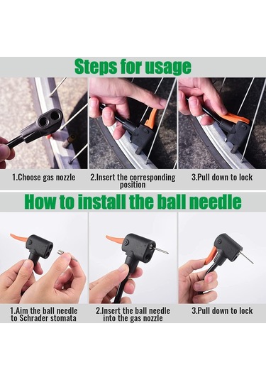 Xbyc 9022 Göstergeli Mini El Ve Ayak Şişirmeli Bisiklet Pompası Yüksek Basınçlı Pompa