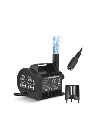 Lemestar 12v Mini Su Pompa - 450l/h Akış, 13ft Yükseklik, Sessiz Çalışma, Akvaryum & Bahçe İçin