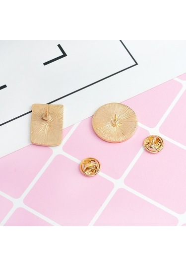 Flybuy Yaka Takımyıldızı Siyah Şişe Rozeti Pins Pin Karikatür Emaye Düğme Ceket Ceket Broş Beyaz Ay Ay Adet 2 Te Çok Renkli