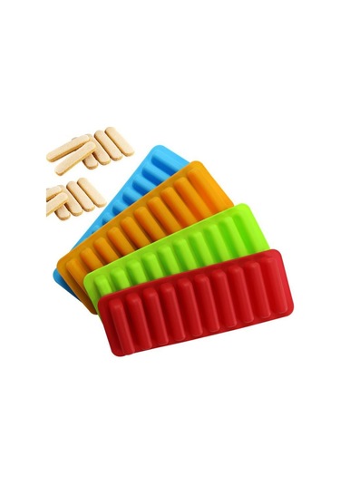 1 Adet Silikon Buz Çubuğu Kalıbı Ekmek Bisküvi Mafen Cup Kek Kalıbı Mutfak Pişirme Tepsisi Yüksek Sıcaklık Pişirme Aletleri Yeşil