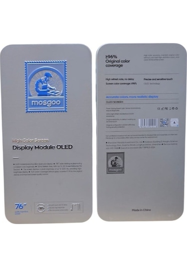 Mosgoo Samsung Uyumlu  S21 Ultra Lcd Ekran Kasalı Oled Silver