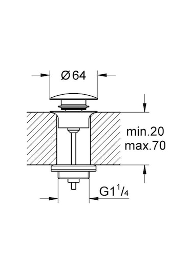 Grohe Bas-aç Gider Seti 65807dl0 Bakır