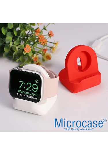 Apple Uyumlu  Watch Tüm Seriler için Mini Silikon Şarj Standı - AL3569