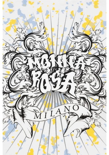 Kız Çocuk Beyaz Monna Rosa Milano Yazılı Tişört Beyaz