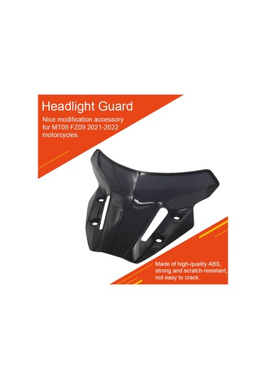 Gajeena Mt09 Fz09 2021-2022 İçin Abs Motosiklet Rüzgarlık, Siyah, Yaniha Yedek Parçası, Rüzgar Engeli Koruyucu