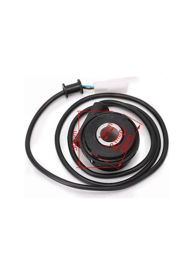 Ganzhoushop Suntek Sensör Sayacı Motosiklet Kph Kilometre Kab Hız Göstergesi Dijital Be Siyah