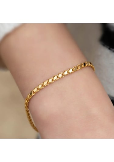 22 Ayar Altın Pullu Bileklik Sarı Altın