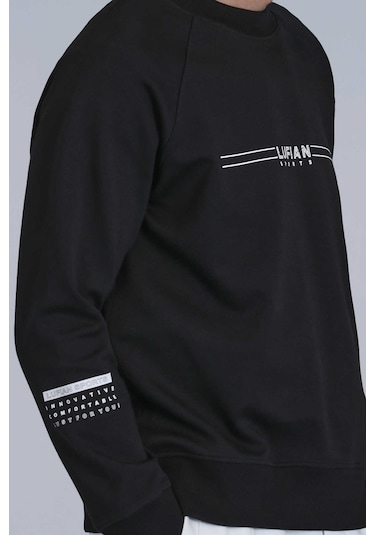 Lufian Erkek Sweatshirt Siyah 112030144 Squıre 25kn28000037 N28012 Siyah