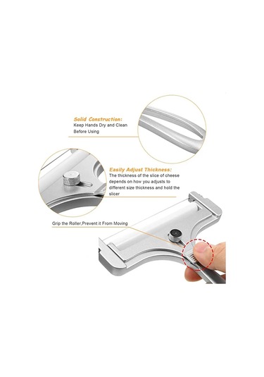 Yumuşak Ve Yarı Sert Peynirler İçin Tel Ayarlanabilir Kalınlık Çok Renkli