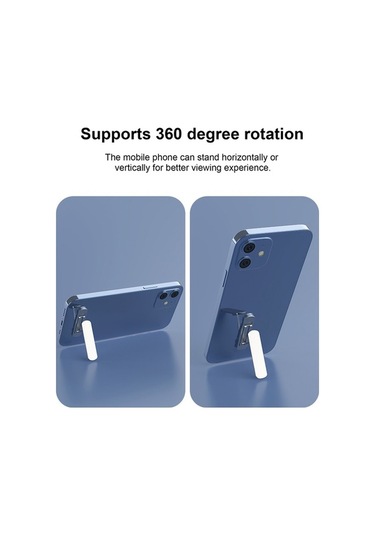 Dancemonkey 360 Dönebilir Katlanabilir Telefon Tutucu - Alüminyum Stand Gümüş GÜMÜŞ