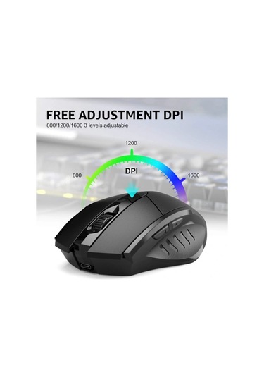 /ea/kablosuz Fare, 2.4g Şarj Edilebilir Kablosuz Ergonomik Optik Fare