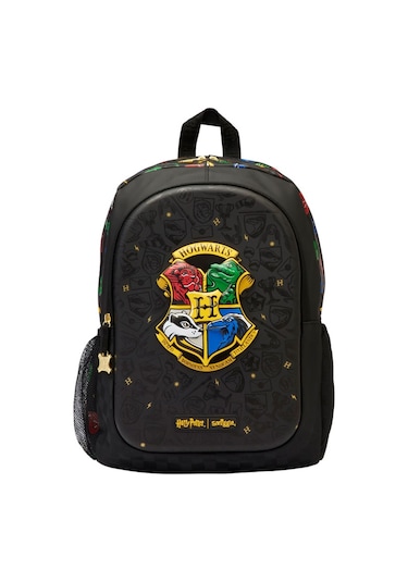 Snapbuy Avustralya Smiggle Harry Potter Temalı Çocuk Okul Sırt Çantası, 42x30cm Siyah