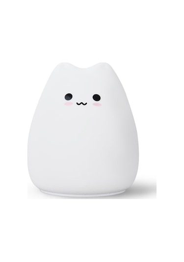 Mini Kedi Gece Lambası Karikatür 7 Renk Uyku Lambası, Sevimli Kediler Diğer