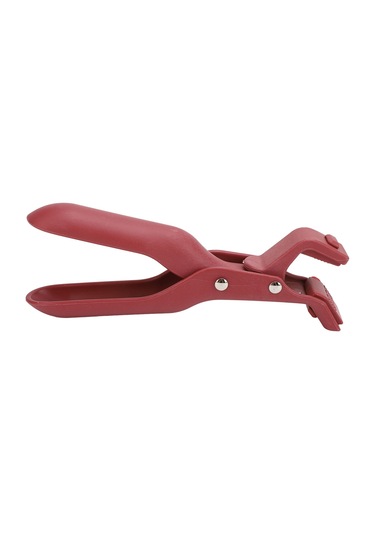 Ximistore9 Kırmızı Mutfak Anti-parçalar Kelepçe, Isı Dayanıklı Plastik, Çok Fonksiyonlu Tabak/bardak Tutucu, Kaymazsız, Tek El Kullanıma Uygun Kırmızı