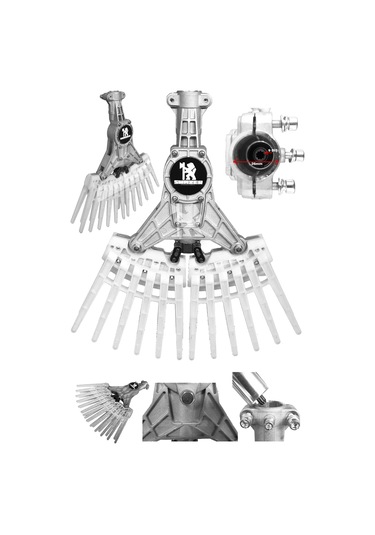 Swazer Tırpan Uyumlu Silkeleme Aparatı 24 Diş Zeytin Fındık Ceviz Silkeleme Aparatı