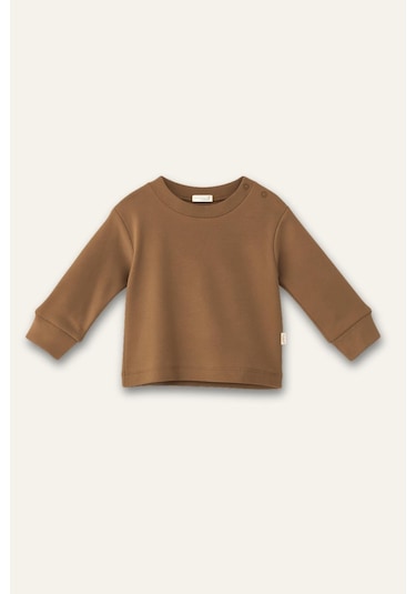 Mininio Unisex Bebek Organik İkili Takım - Bej Bej
