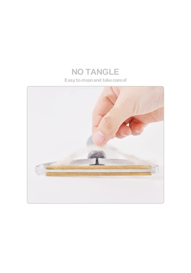 Lemestar Gri El İle Kullanan Bakır Uçlu Kumaş Tüylerini Temizleyici, Kumaş Topaklarını Ve Kirleri Kolayca Kaldıran Fırça Tarzı Aleti Gri