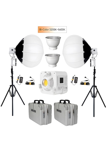 Yongnuo Ynlux100 Led Işık 2'li Lantern Softbox Set Beyaz Kasa