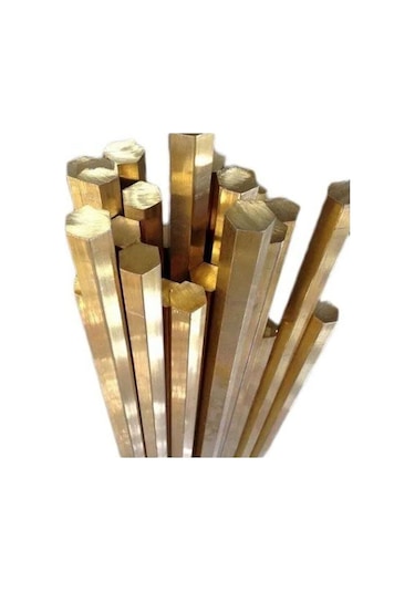 14 mm Altıköşe Altıgen Pirinç Çubuk - 3 METRE