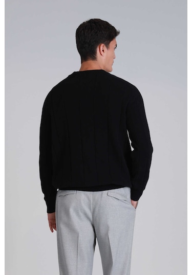 Lufian Erkek Kazak 112090139 Siyah Siyah