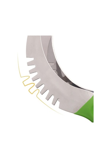 Karpuz Dilimleme Kesici Paslanmaz Çelik Renk Kaymaz Plastik Sarma Kolu Zarar Vermez Eller Kavun Mutfak Meyve Kesme Aleti Yeşil