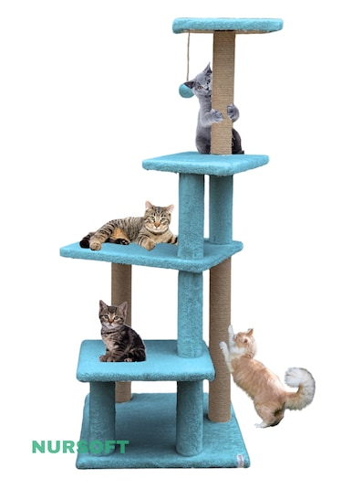 Nursoft Premium Çok Katlı Uzun Büyük Boy Kedi Koltuk Tırmalama Koruyucu Tırmalama Tahtası