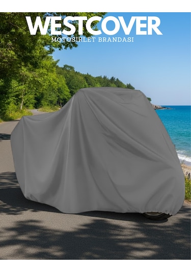 Suzuki Address 110 Branda Motosiklet Brandası Gri Motor Örtüsü Çadır Su Geçirmez Motosiklet Kılıfı Motor Brandası