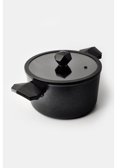 Gal Derin Tencere 24 Cm Siyah