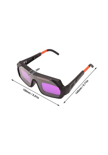 Symbee Güneş Enerjili Otomatik Koyuflatan Kaynak Gözlüğü, Uv Zararlı Işık Engeli, Kaynakcılar İçin Pc Malzeme Göz Koruyucu