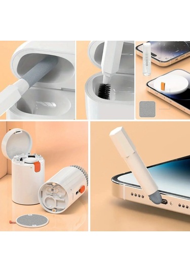 20 Parça Çok Fonksiyonlu Bilgisayar Temizleme Seti Klavye Cep Telefonu Kablosuz Kulaklık Temizleme K Çok Renkli